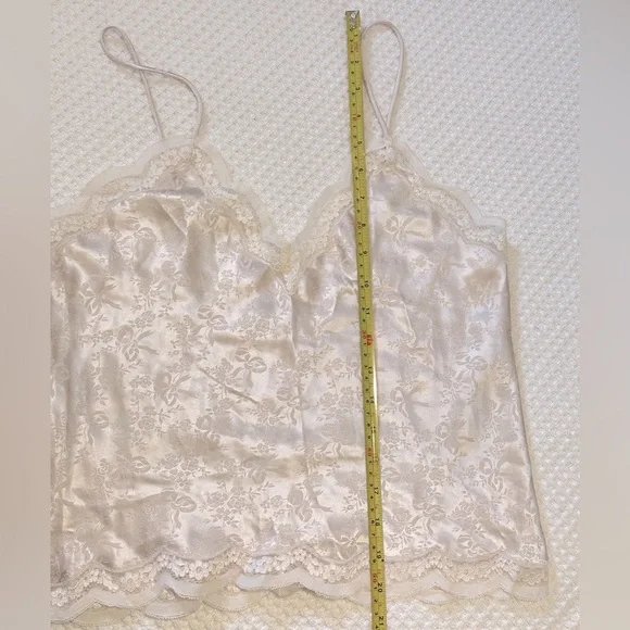 Christian Dior Vintage Lace Trim Embellished Lingerie Camisole Top - Picture 6 of 11